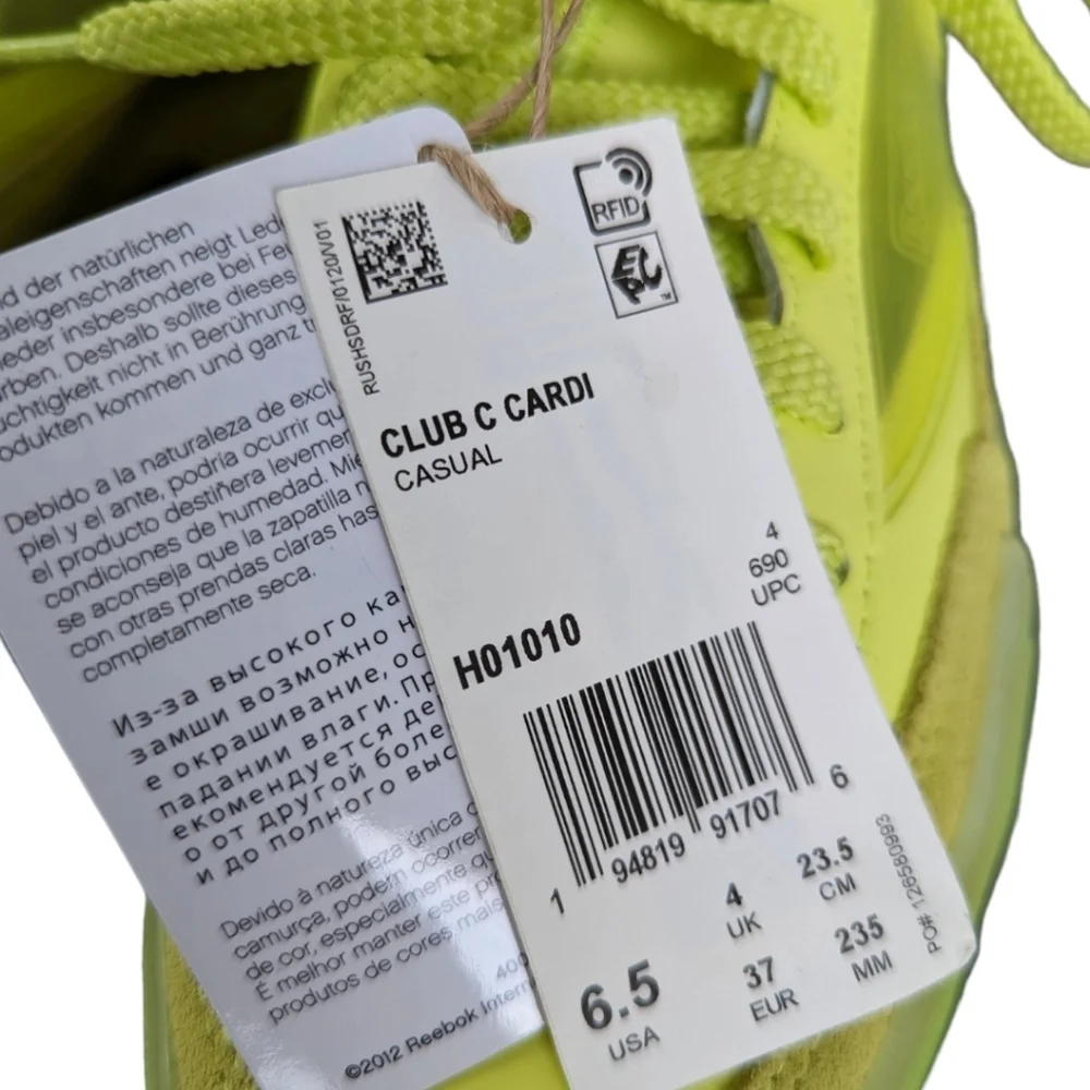 REEBOk Club C x CARDI Sneakers (Size‎ 6.5)